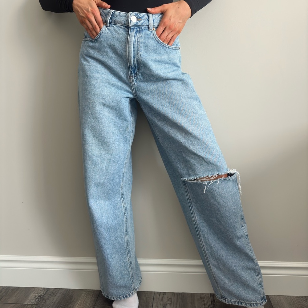 Garage Light Blue Wide Leg Jeans